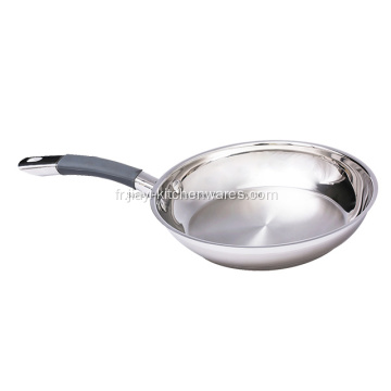 Ustensiles de cuisine Ensembles de casseroles Pan Wok en acier inoxydable